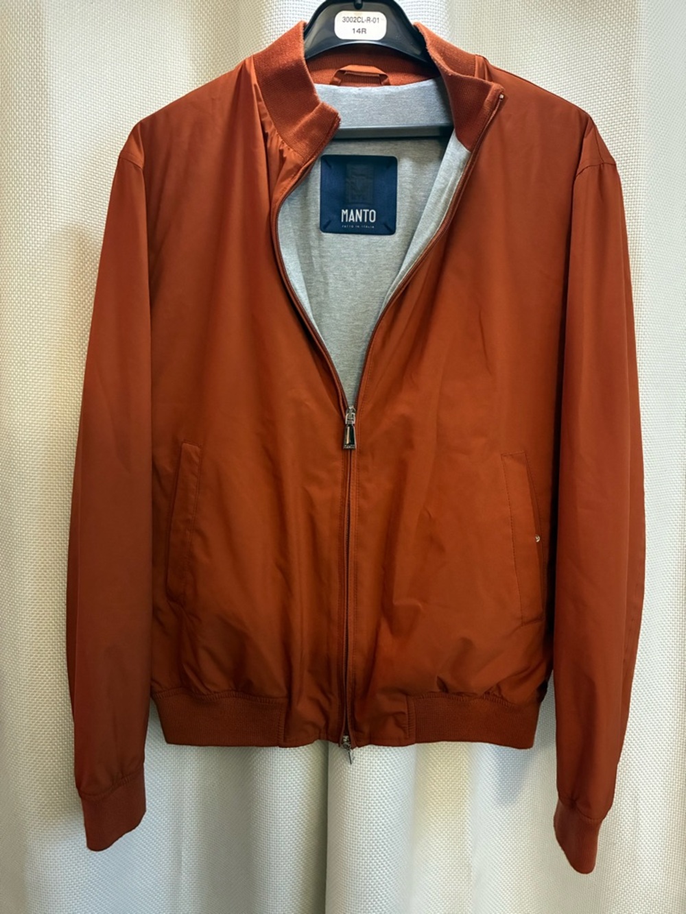 Manto Made In Italy Hydrepro Technical Bomber Jacket Men’s Windproof Luxury